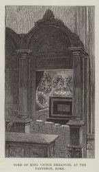 Grab von König Viktor Emanuel im Pantheon, Rom